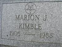 Kimble, Marion J